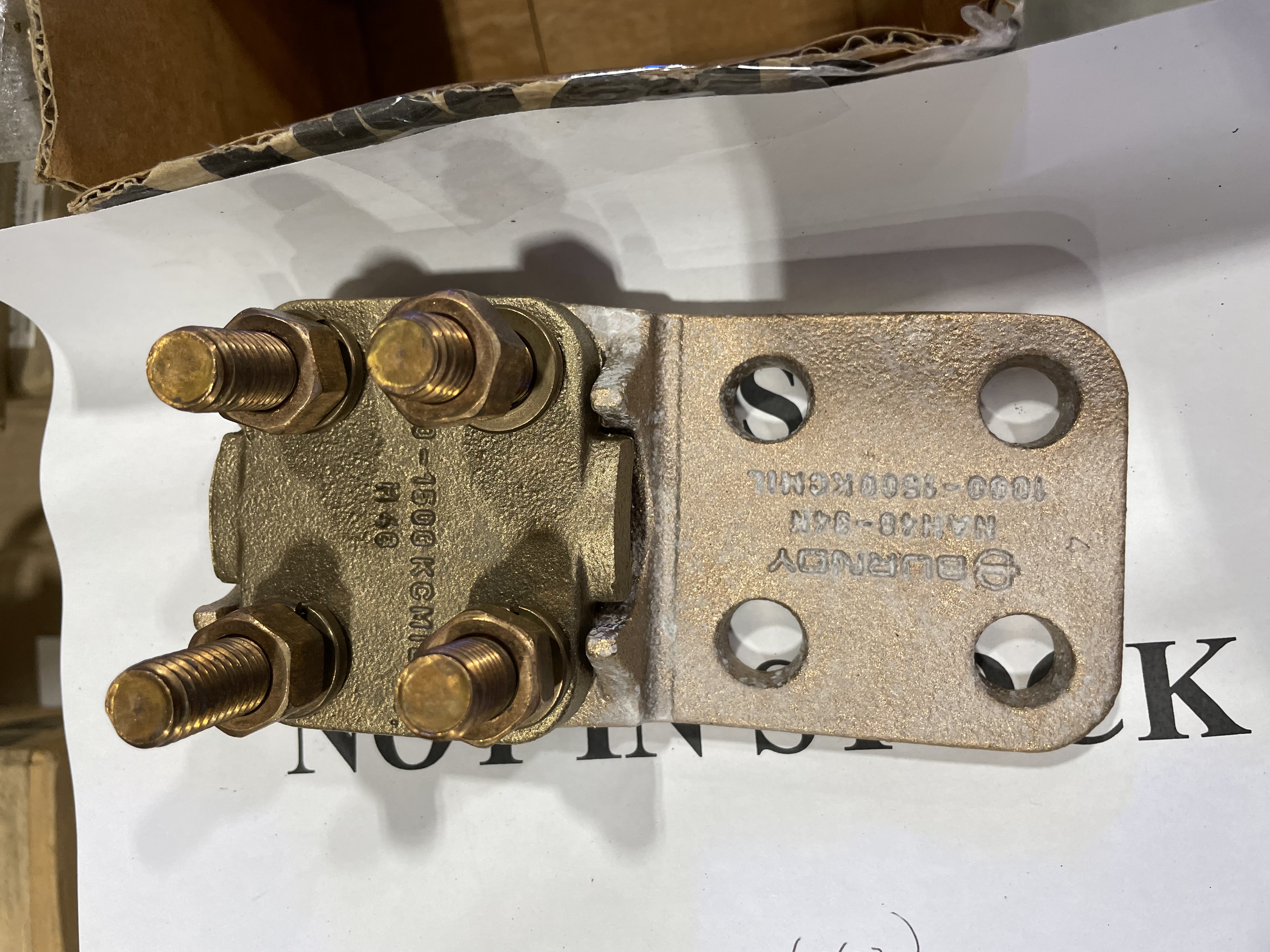 290STX COPPER TERMINAL WIRE: 1000KCMIL-